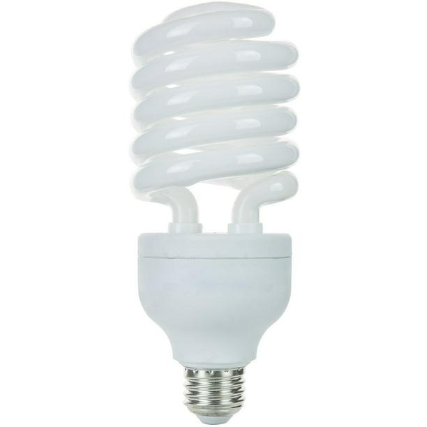 42Watt Fluorescent CFL Spiral Light Bulb 3000K Warm White= 150/W Saves Energy 42Watt Fluorescent CFL Spiral Light Bulb 3000K Warm White= 150/W Saves Energy